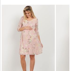 Pink Blush Floral Maxi Maternity Dress - PinkBlush